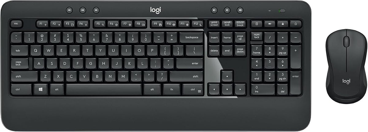 Logitech Combo de teclado y mouse inalámbricos avanzados de tamaño...