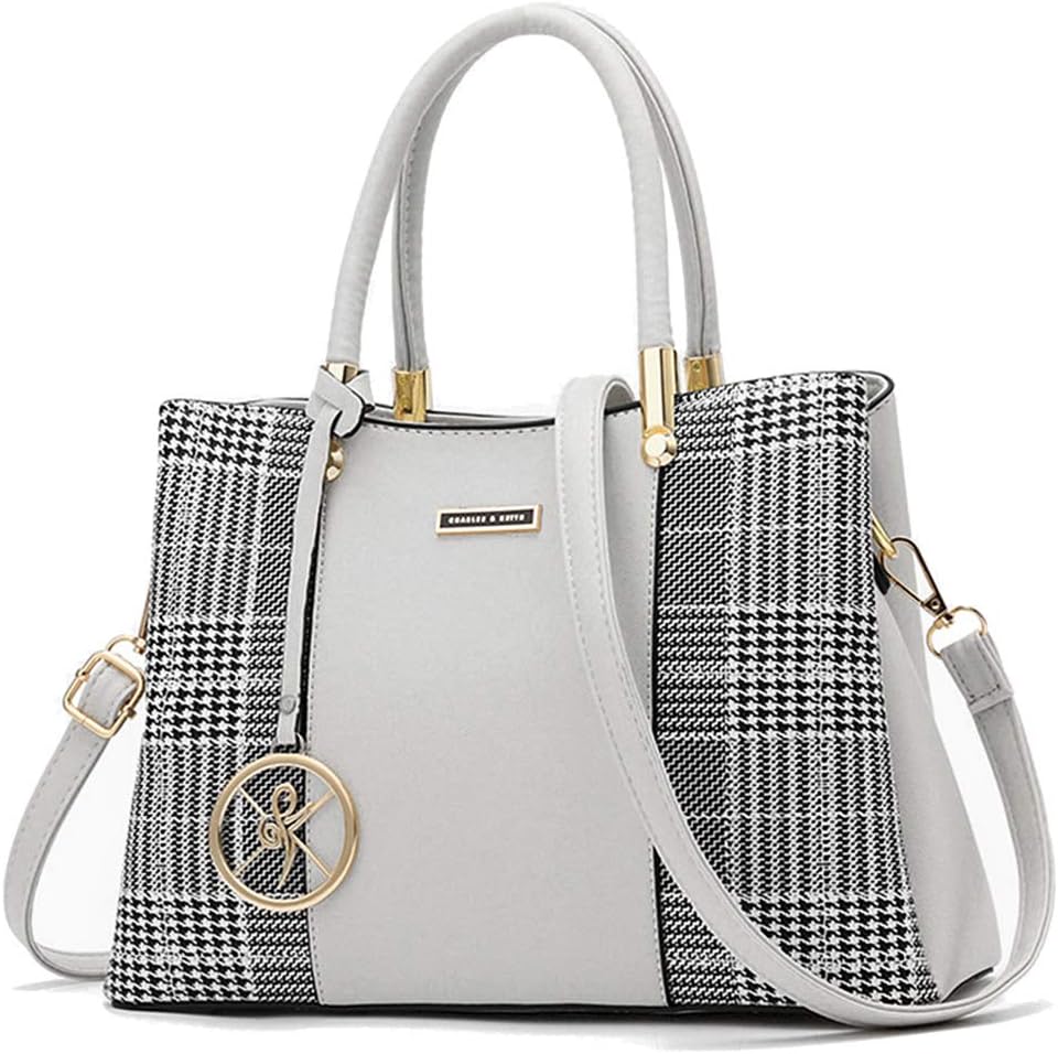 KURGOOL Bolsos y bolsos de mano para mujer, bolso de hombro con asa...