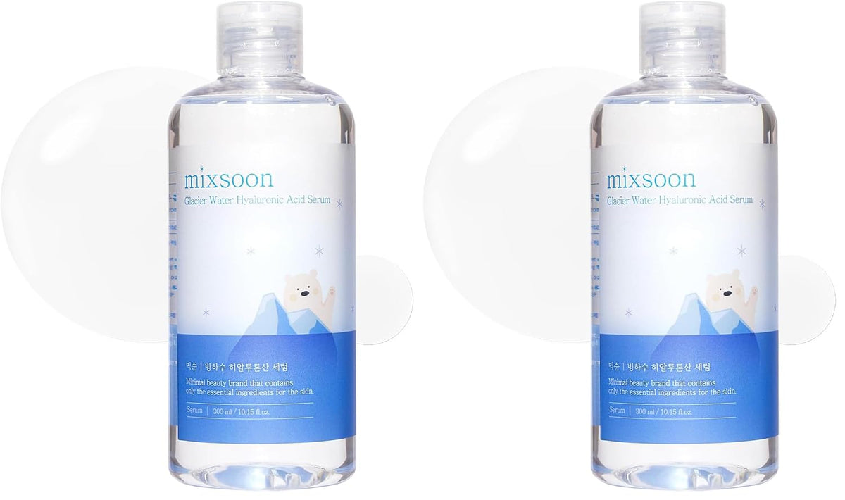 mixsoon Glacier Water - Suero de ácido hialurónico para hidratación...