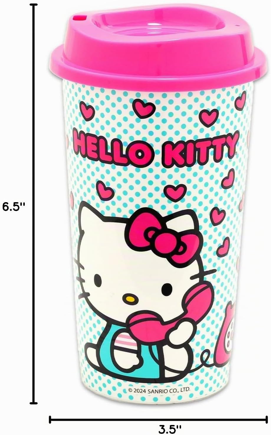 Hello Kitty Juego de tazas de viaje \u2013 Paquete con 6 vasos con...