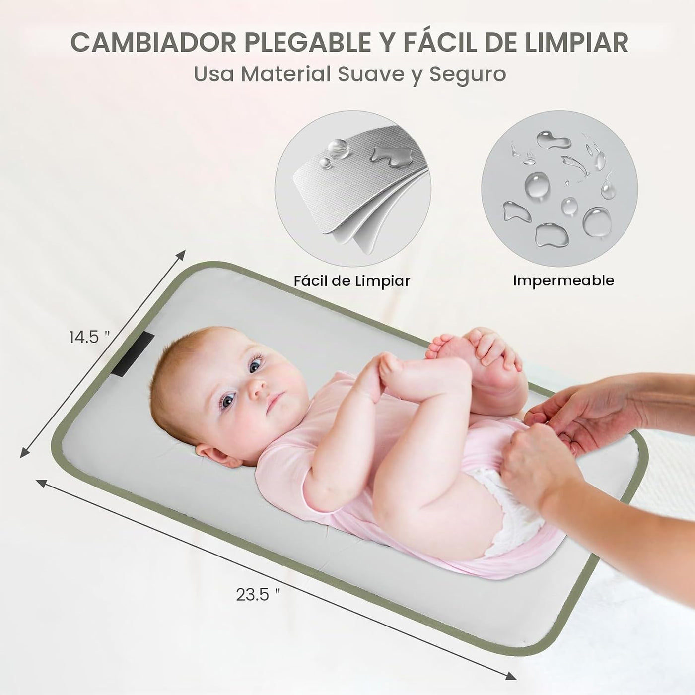 LOVEVOOK Mochila para pañales, bolsa de bebé con cambiador, mochila...