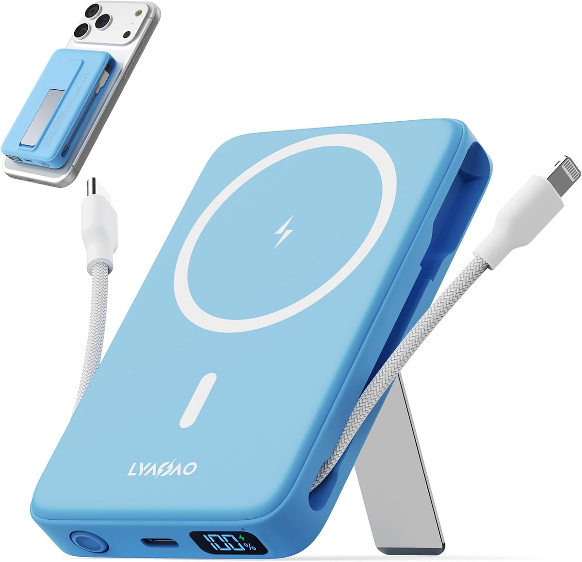Cargador portátil magnético 10000mAh, banco de energía 22.5W con ca...
