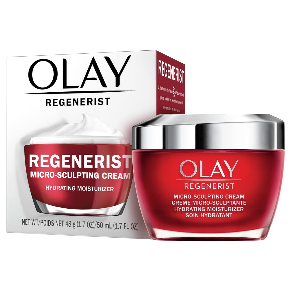 Crema facial hidratante Olay Regenerist Micro-Sculpting, 1,7 onzas