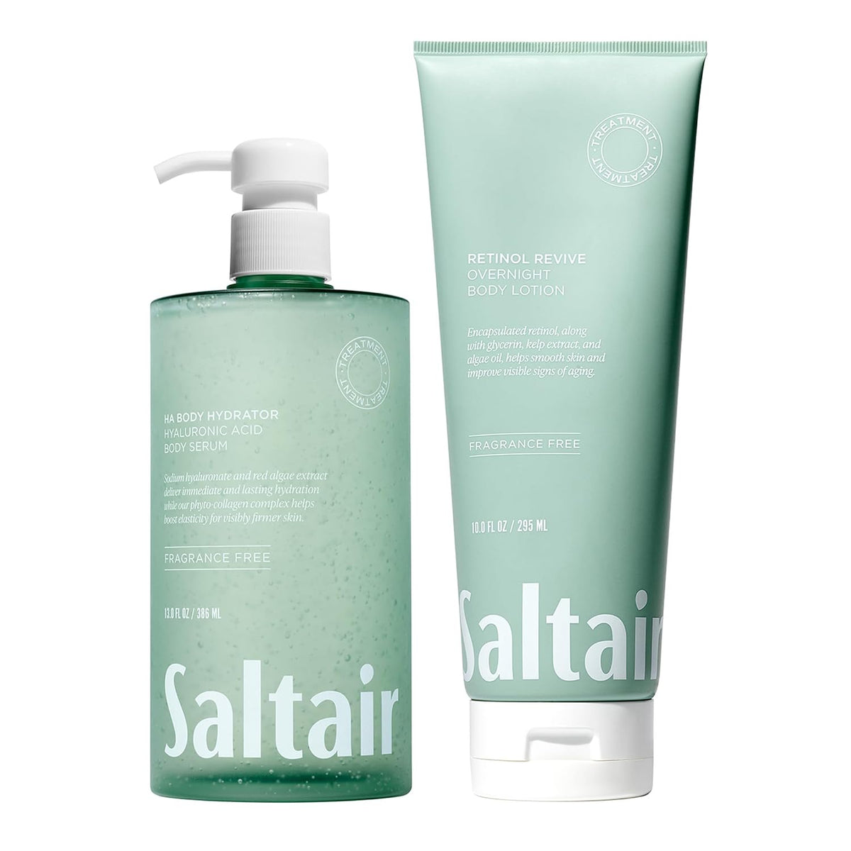 Paquete de suero corporal Saltair HA y loción Retinol Revive | Hidr...