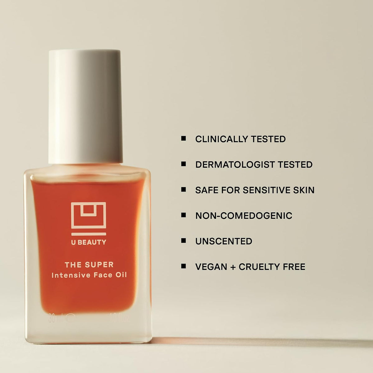 U Beauty Aceite facial súper intensivo - Hidratante de ácido hialur...