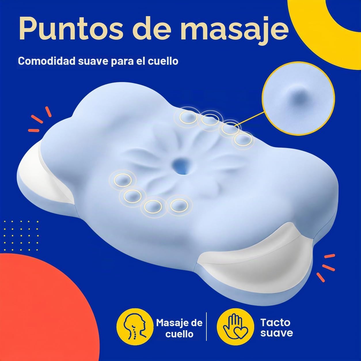 DIICRIN Almohada cervical de espuma viscoelástica para personas que...