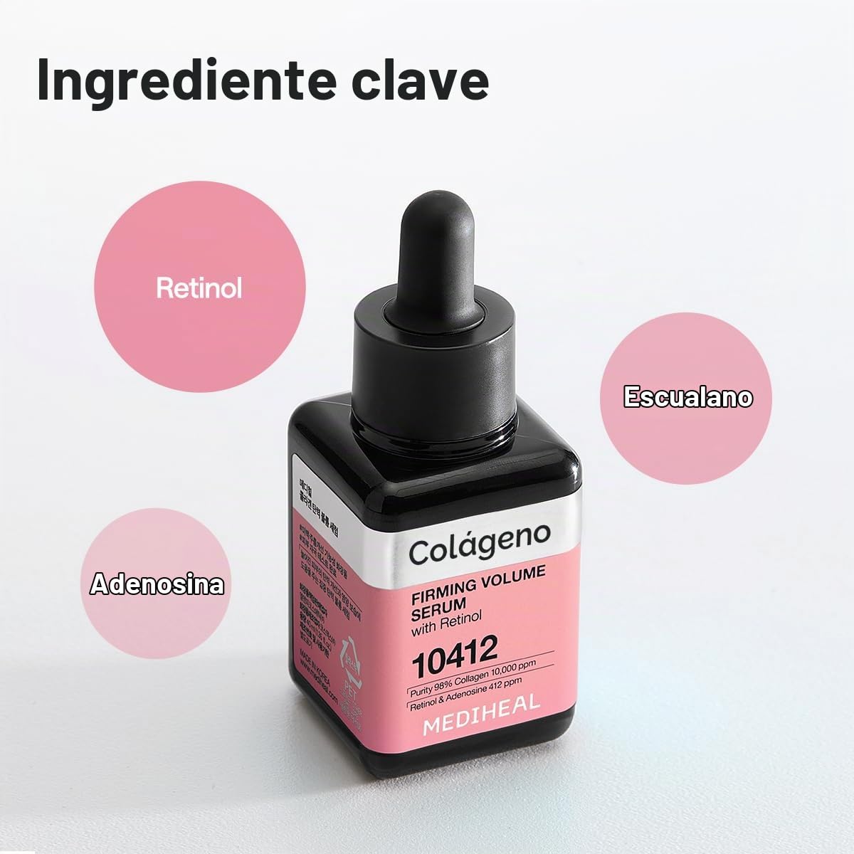 MEDIHEAL Suero reafirmante de volumen con retinol para elasticidad...