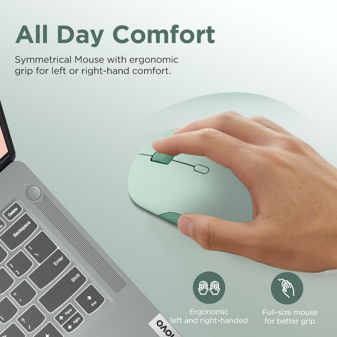 Lenovo Ratón Bluetooth inalámbrico 350, clic silencioso, DPI de 3 n...