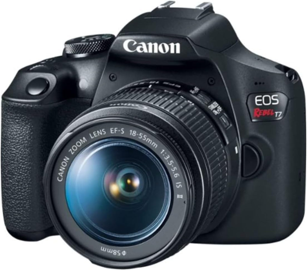 Canon EOS Rebel T7 Cámara DSLR con lente de 18-55 mm (Negro) (Renov...