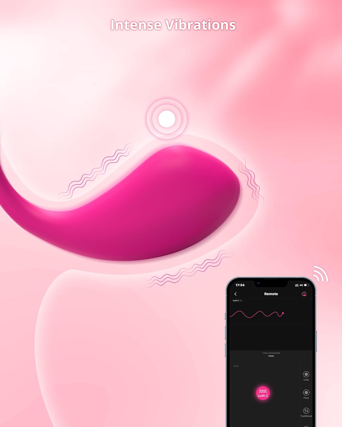 LOVENSE Lush 2 G-spot - Vibrador de huevos para mujer + LOVENSE Fer...