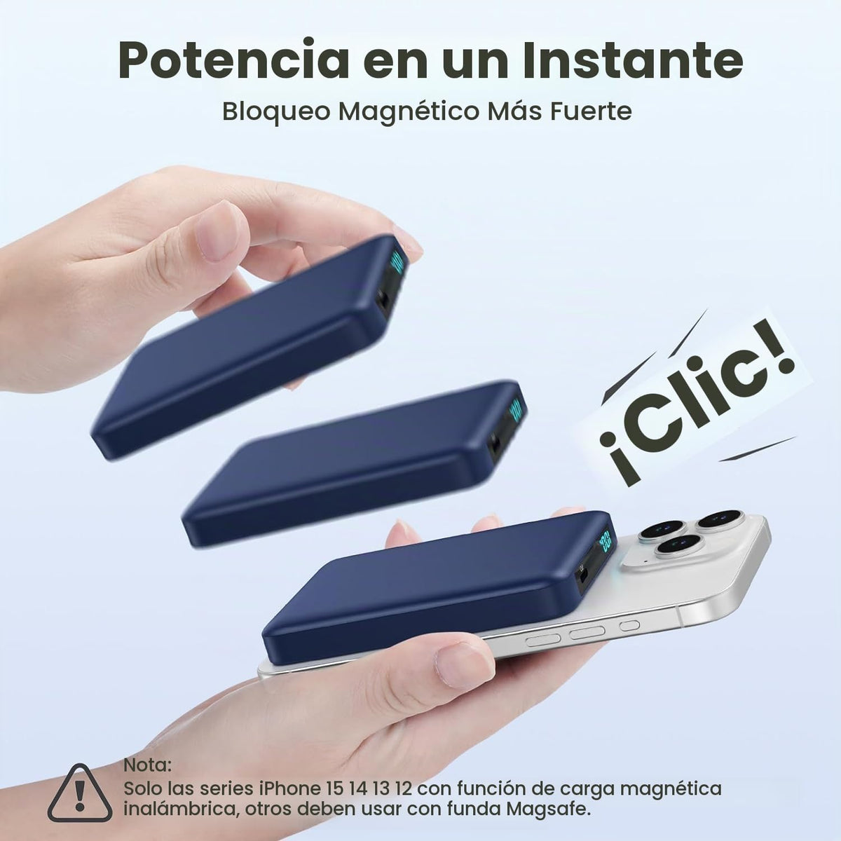 Cargador portátil magnético de 10800 mAh para batería Magsafe, banc...
