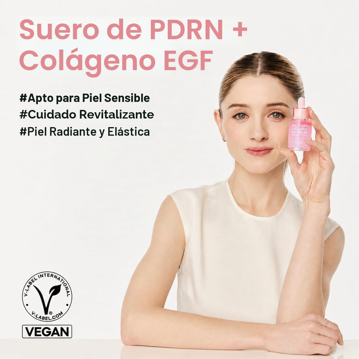 PURITO Suero EGF de colágeno PDRN para pieles sensibles, 1.01 onzas...