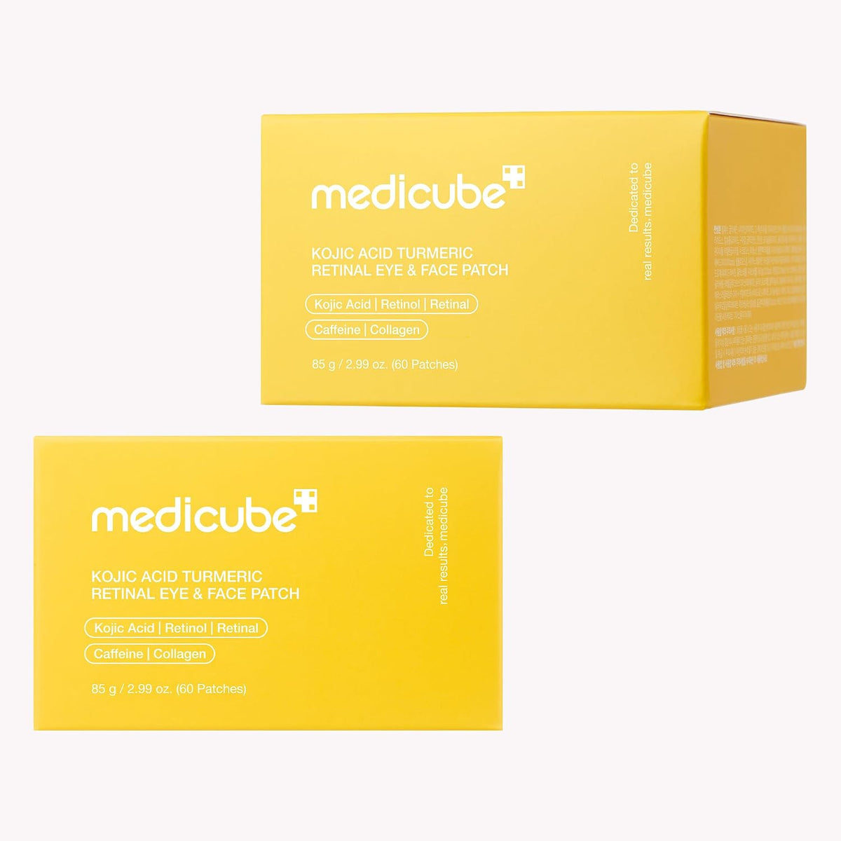 medicube Parches de hidrogel para ojos y cara con cúrcuma de ácido...