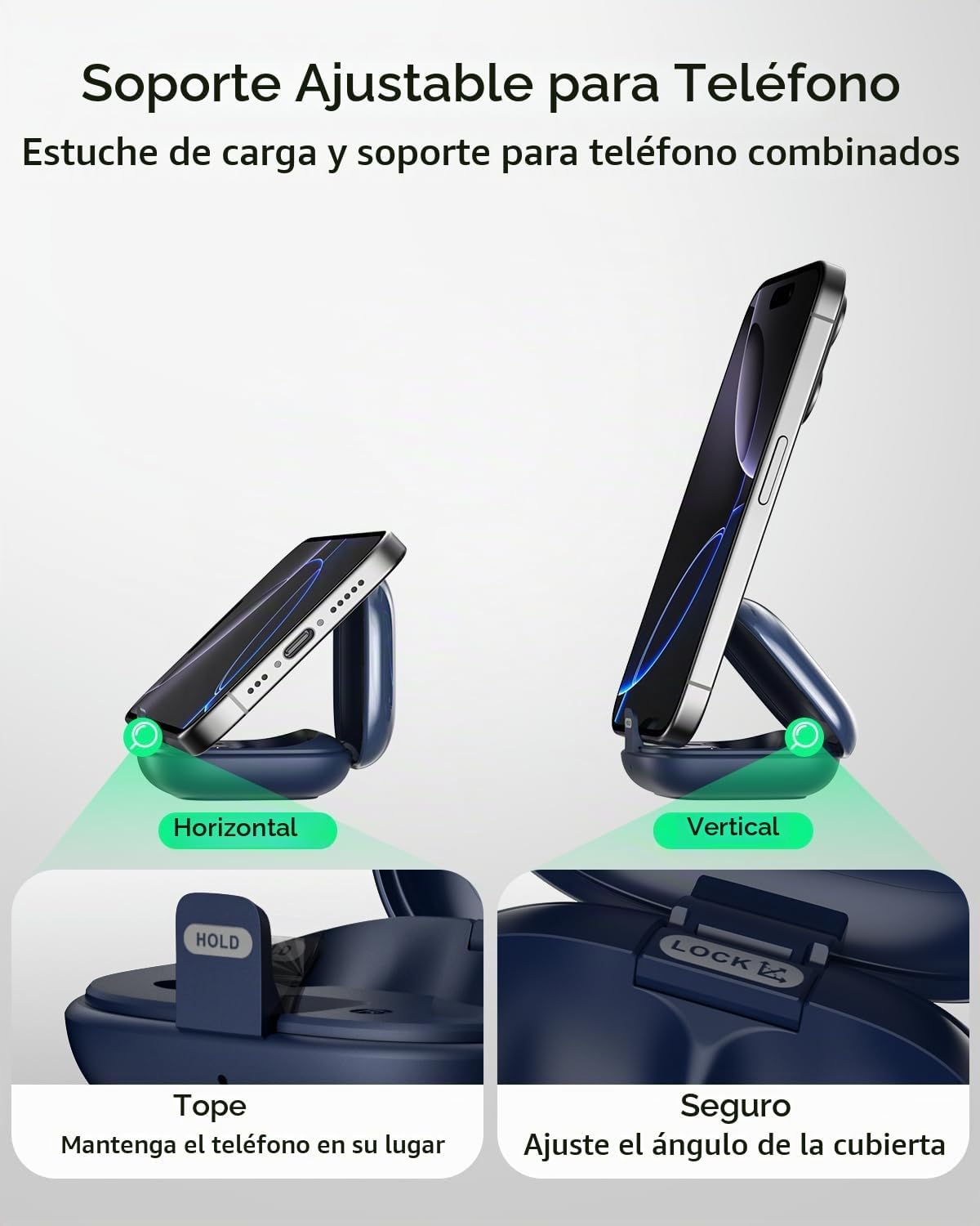 TALIX Auriculares con cancelación de ruido T30 con soporte para tel...