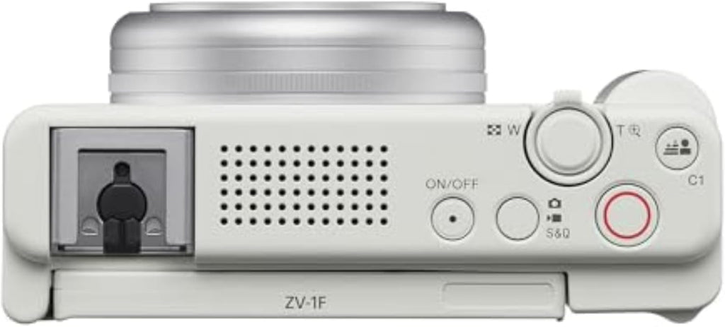 Sony ZV-1F Vlog Cámara para creadores de contenido y vloggers Blanco