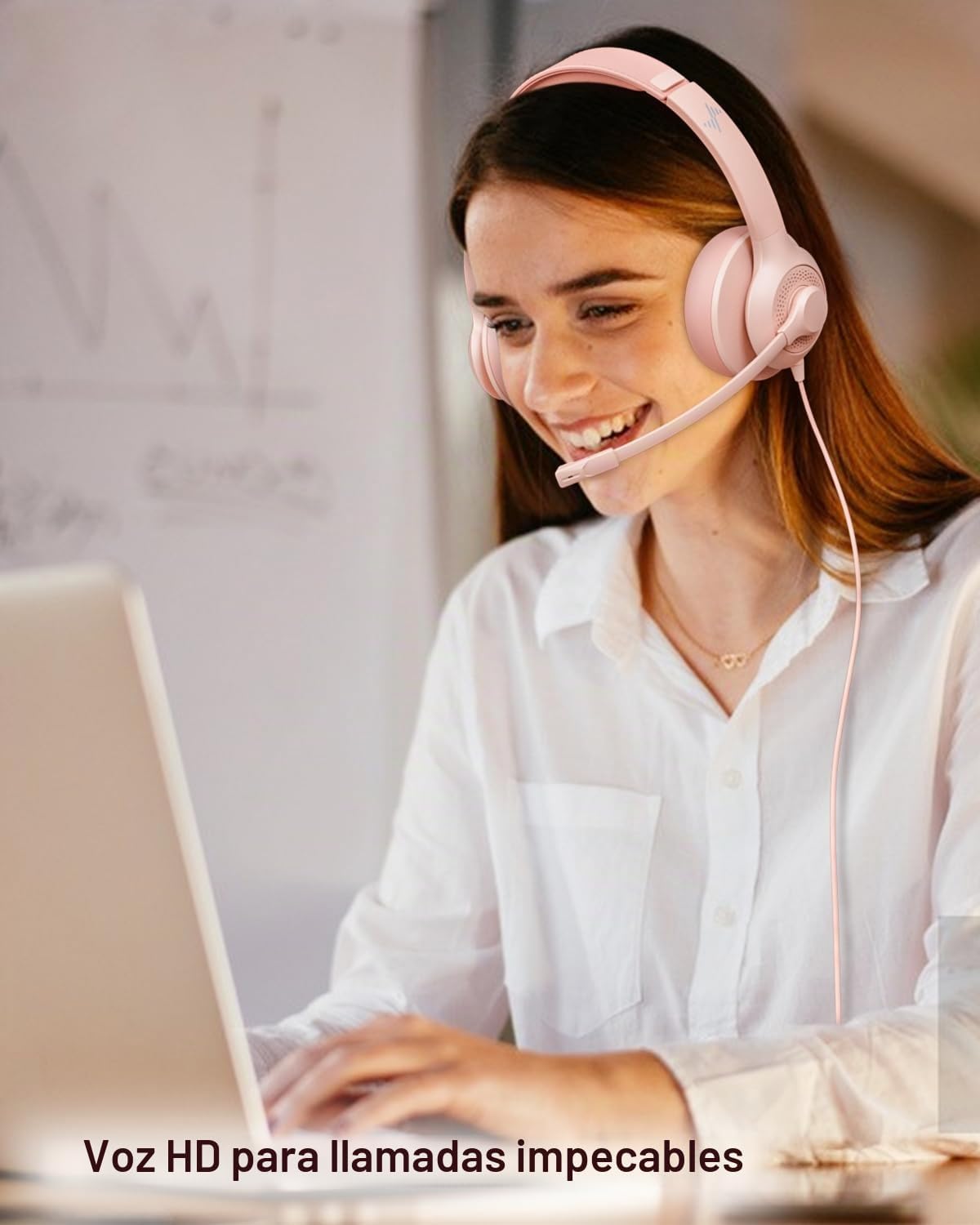 Auriculares JIAMQISHI USB con micrófono para PC, auriculares de com...