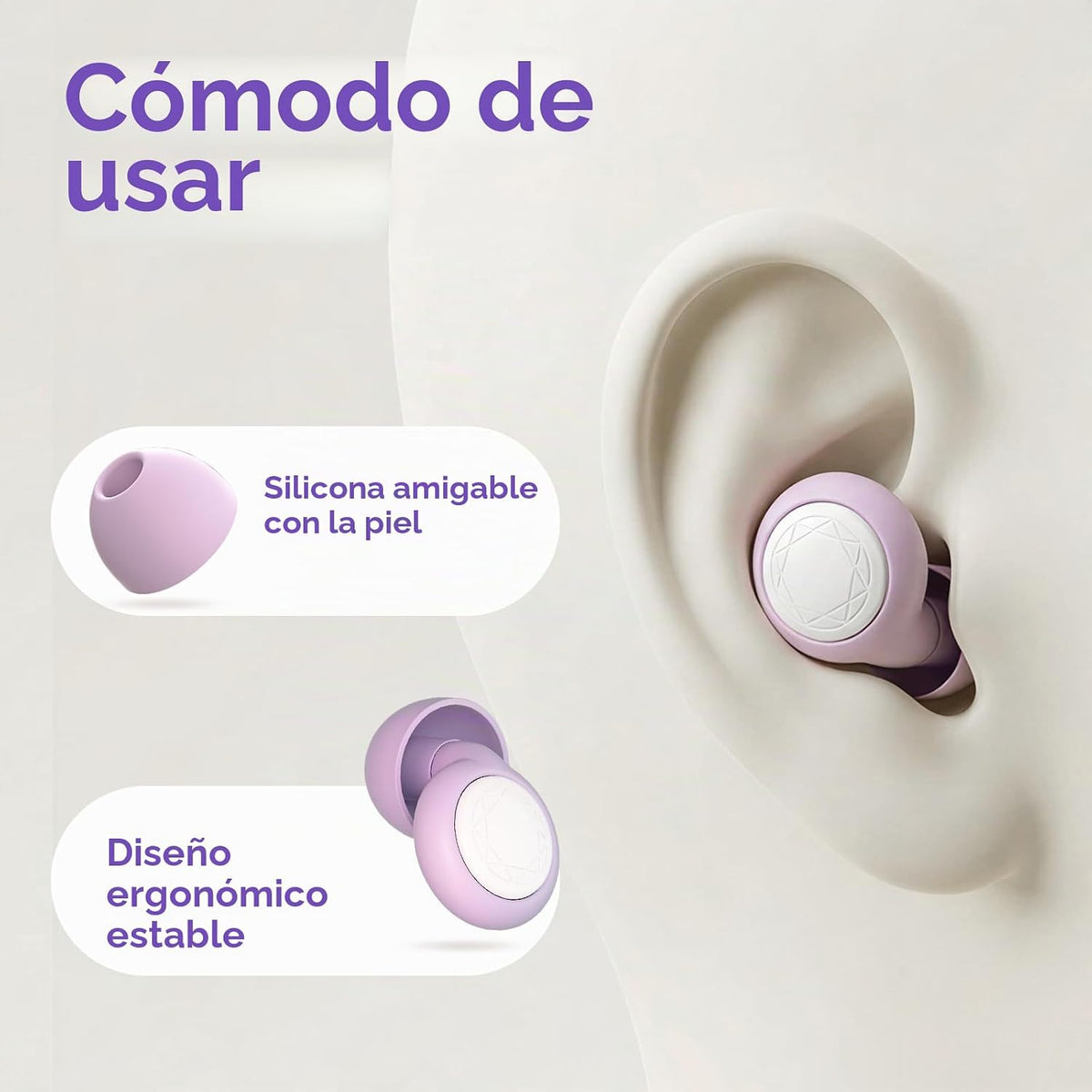 Tapones para los oídos con reducción de ruido con estuche y cordón,...