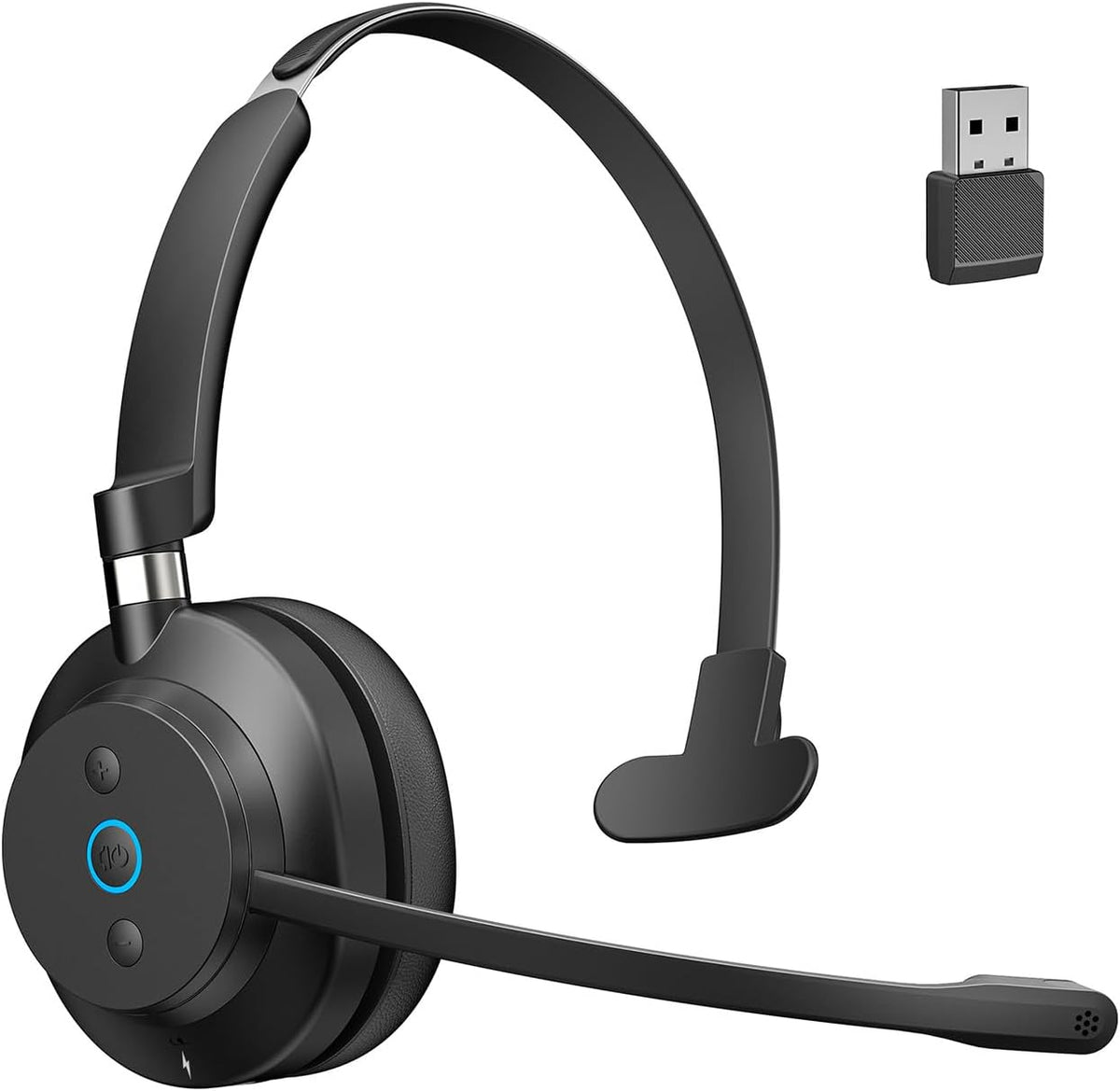 Auriculares inalámbricos de un solo oído para centro de llamadas, B...