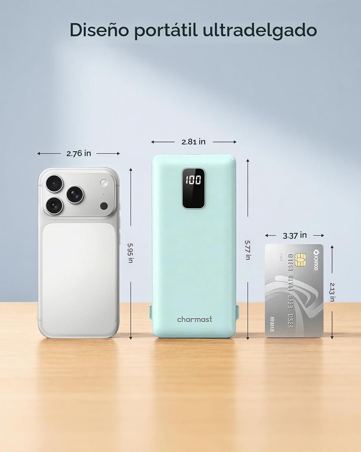 charmast Banco portátil 10000mAh del poder del cargador con el ench...
