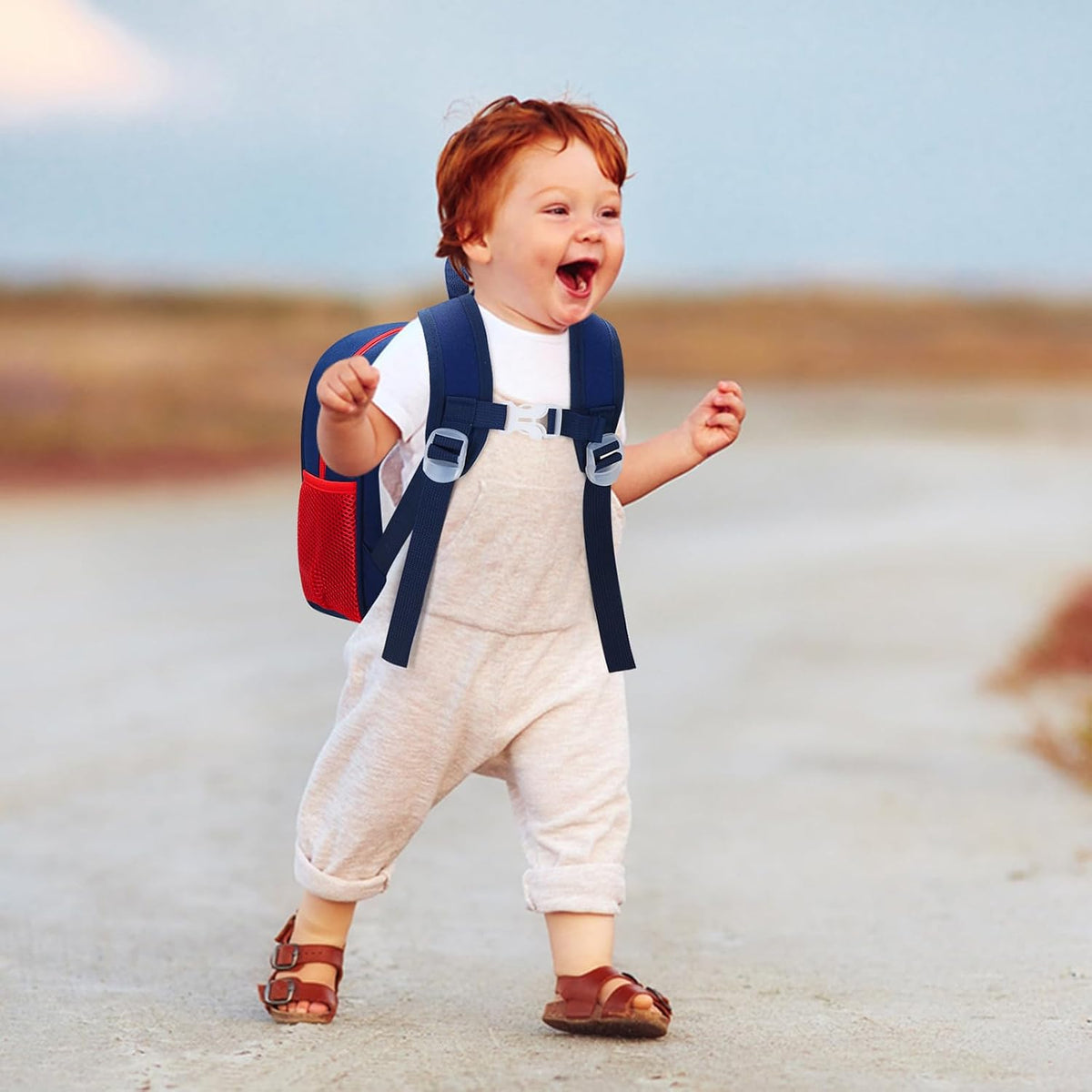 Accmor Mochila para niños pequeños con correa, mini bolso de dinosa...