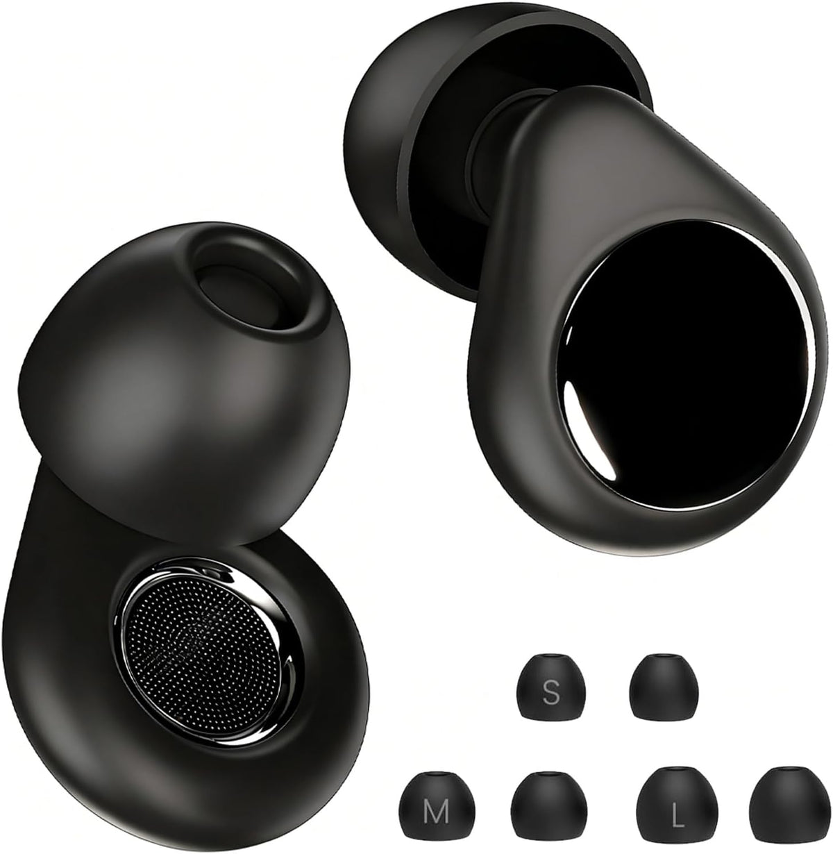Tapones reutilizables de silicona de 45 dB para protección auditiva...