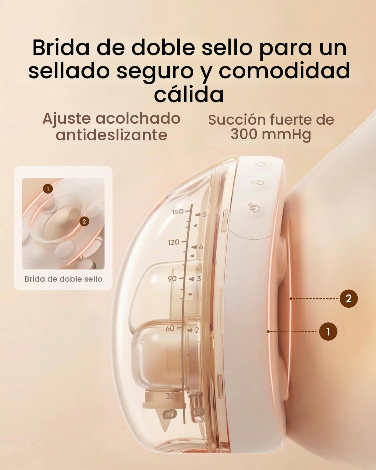 eufy Security Extractor de leche portátil S2\/S2 Pro 5oz contenedor...