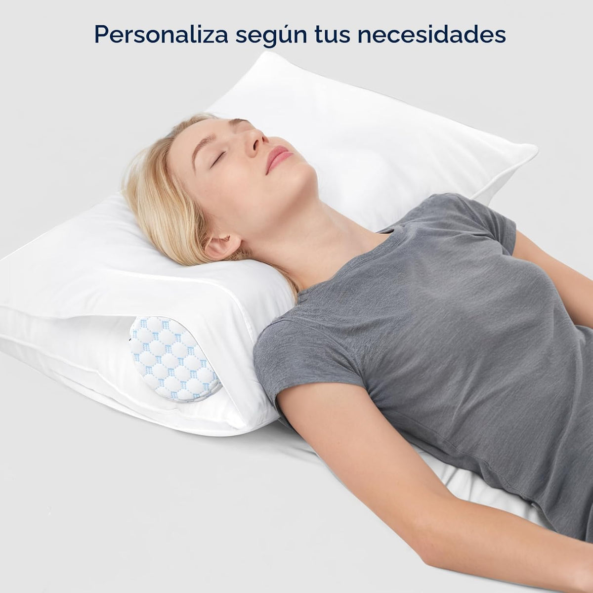 Forcanby Almohada Enrollable para el Alivio del Dolor de Cuello - A...