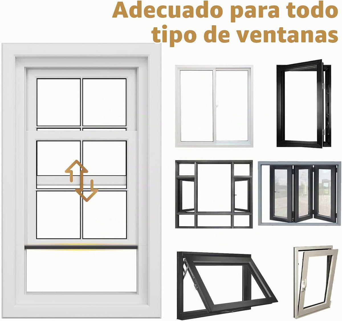 Kneelisa Sello de puerta de espuma para ventana de 196" en form...