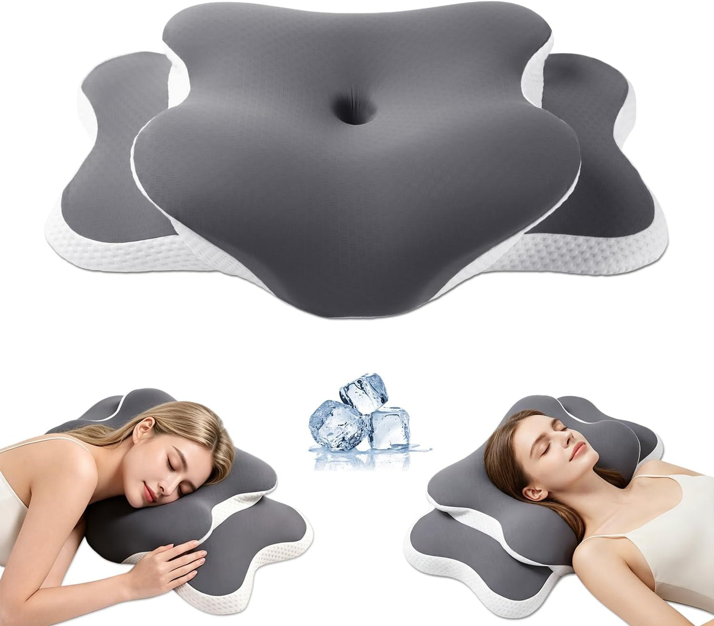 Ergo Pillow para la apnea del sueño, el dolor de cuello y el alivio...