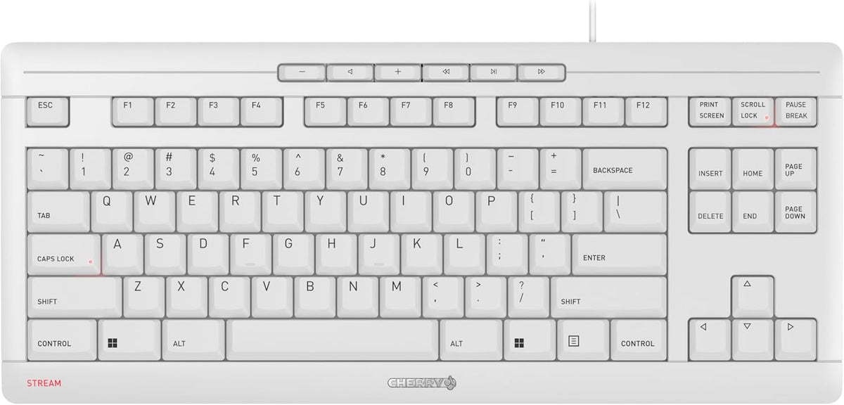 Cherry Stream Keyboard TKL Teclado USB con cable TenKeyLess Versión...