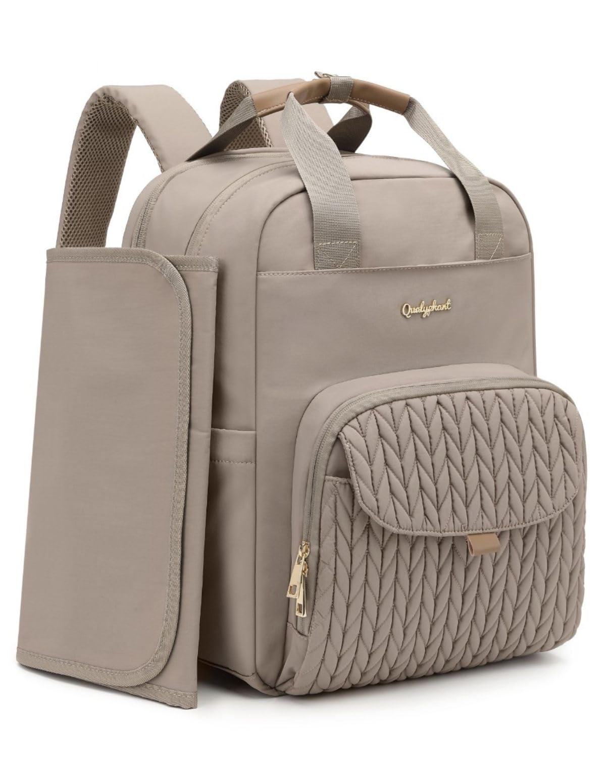 Qualyphant Mochila de pañales extragrande para 2 niños expandible 2...