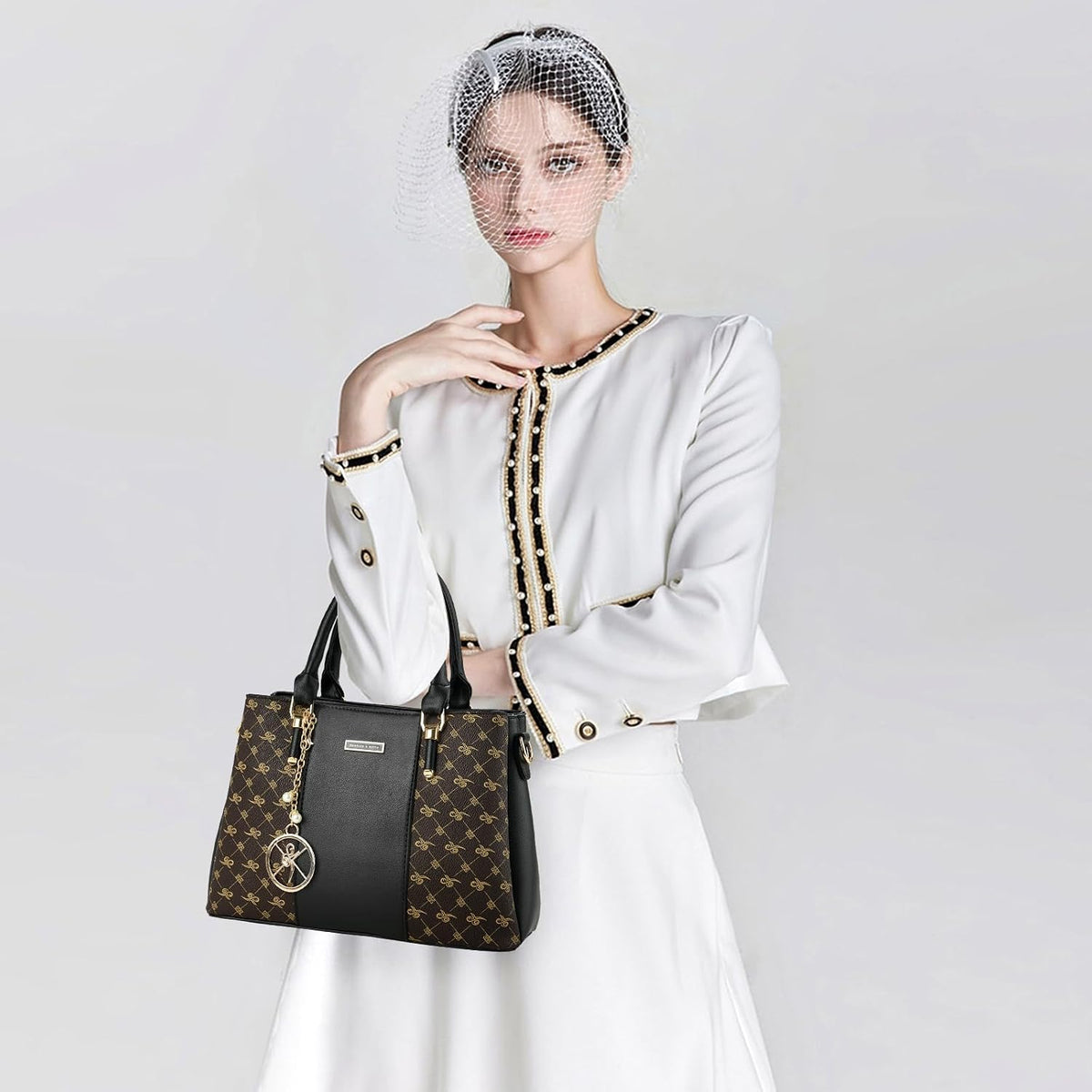 KURGOOL Bolsos y bolsos de mano para mujer, bolso de hombro con asa...
