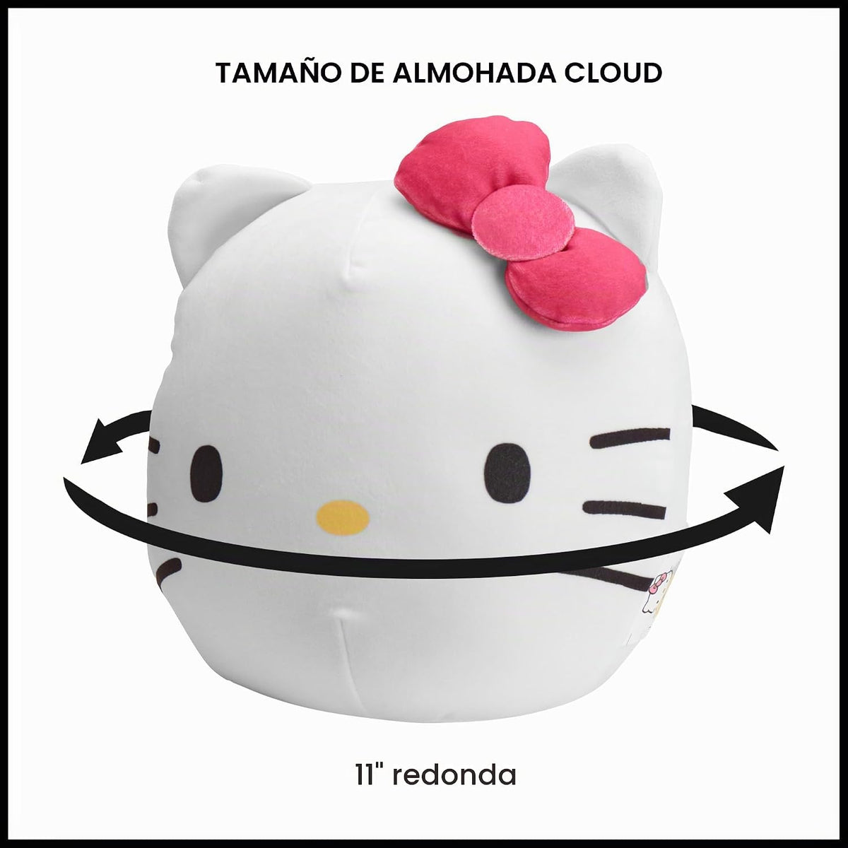 Northwest Hello Kitty - Almohada decorativa de felpa suave de 11 pu...