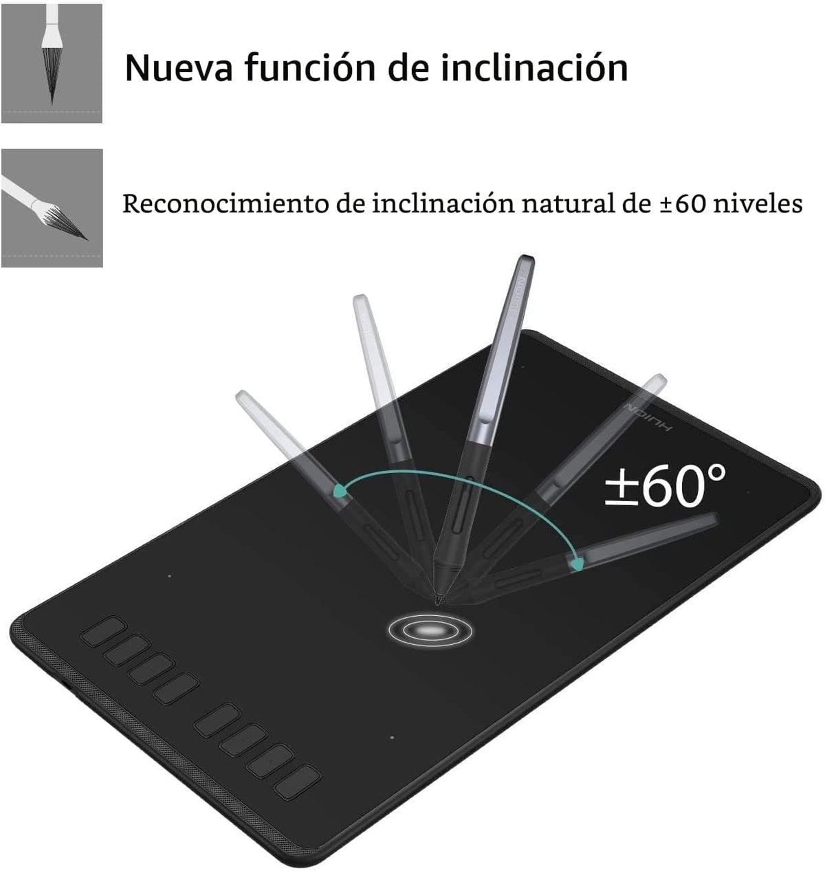 HUION Inspiroy H950P Tableta de dibujo de 8x5 pulgadas 8192 Presión...