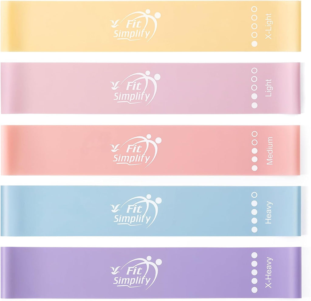 Bandas de ejercicios de bucle de resistencia de Fit Simplify con gu...