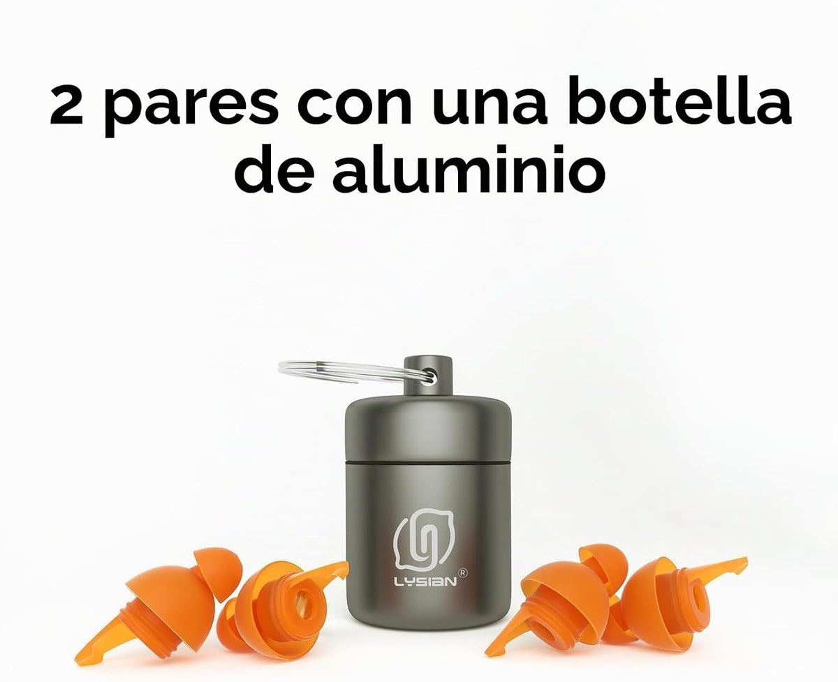 LYSIAN Tapones para los oídos de concierto de alta fidelidad, 23 dB...