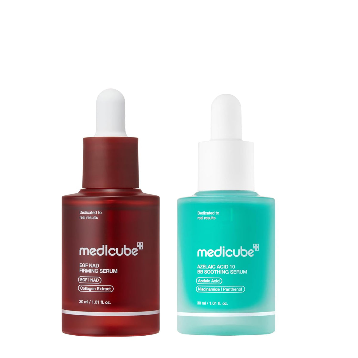 medicube Firm &amp; Soothe Serum Duo, suero reafirmante NAD y suero...