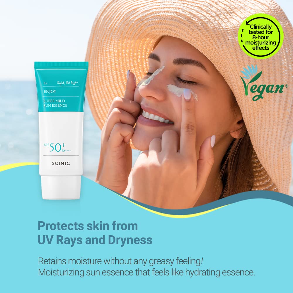 SCINIC Enjoy Super Mild Sun Essence 2 Set SPF50+ PA++++ 1.69 fl oz...