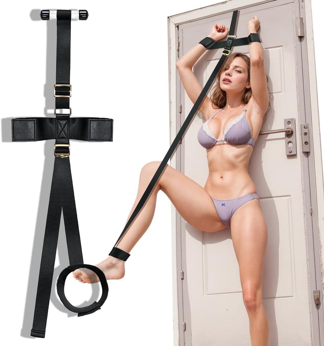 MJANU Bondage Restraint Juguetes BDSM, correas sexuales ajustables...