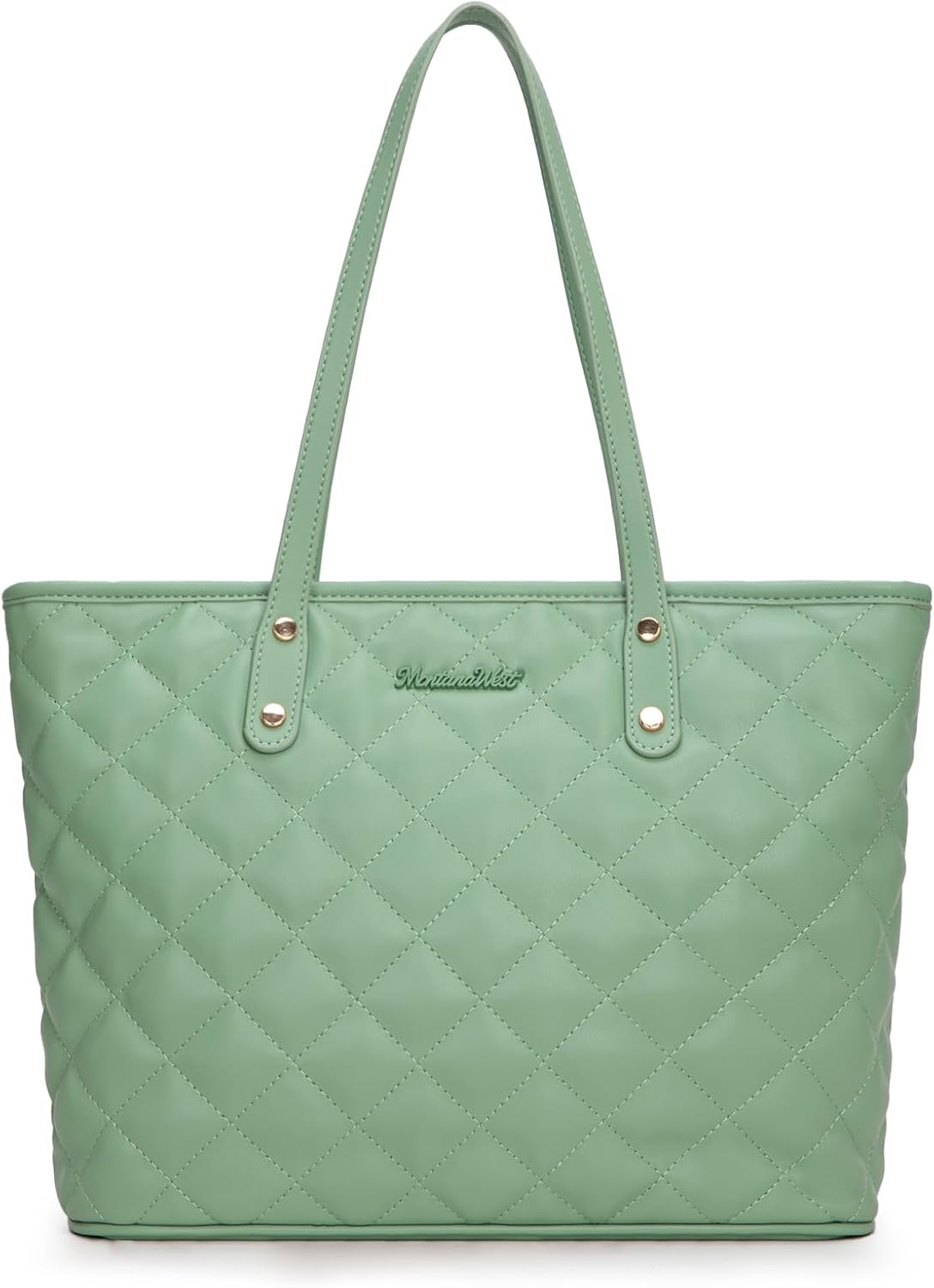 Montana West Quilted Tote Bag for Women Shoulder Bag Fashion Handba...