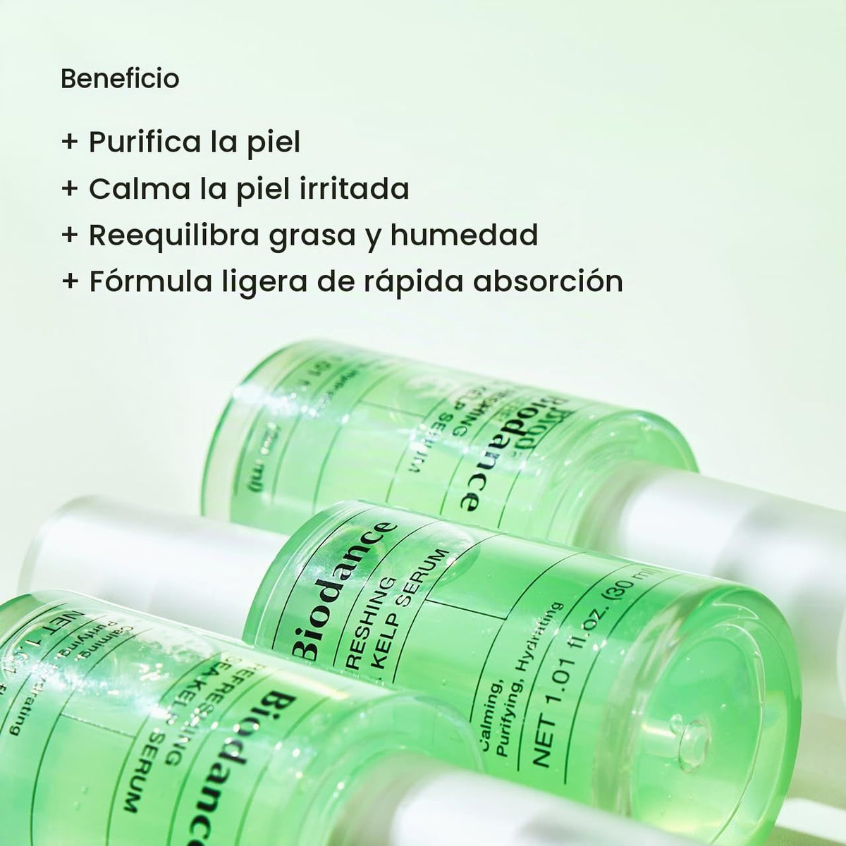BIODANCE Suero refrescante de algas marinas, control de aceite y se...