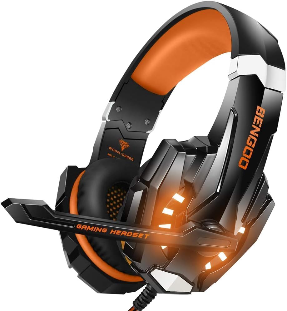 BENGOO G9000 Auriculares estéreo para juegos para PS4, PC, controla...