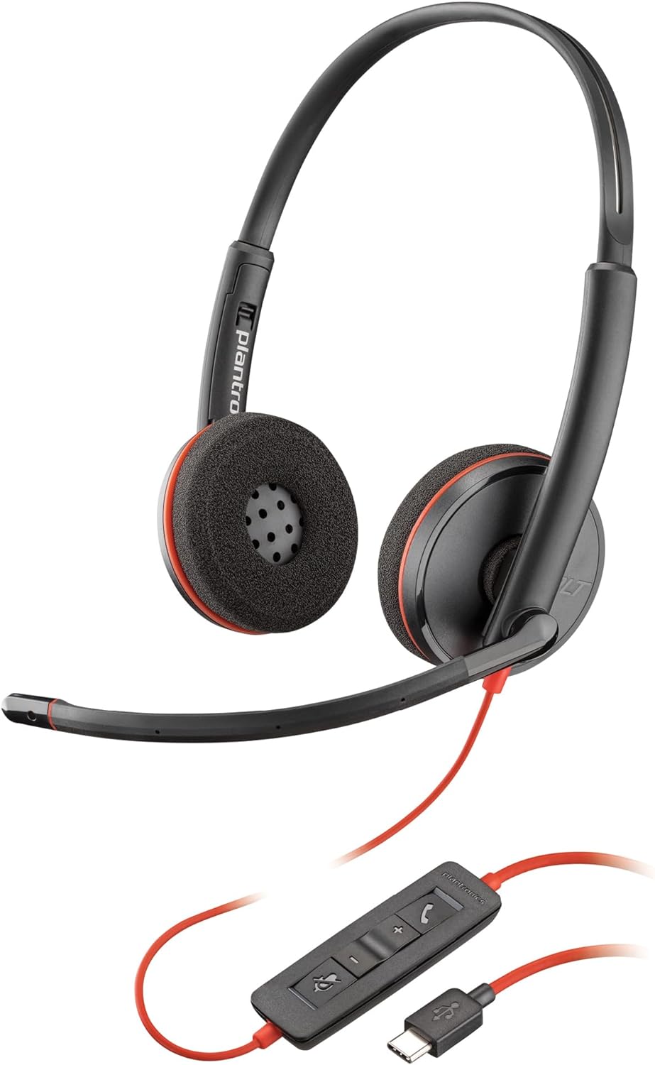 Poly Blackwire 3220 Auriculares USB con cable con micrófono con can...