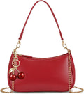 Bolso cruzado de moda, lindo bolso de hombro de diseñador con colgante de cereza