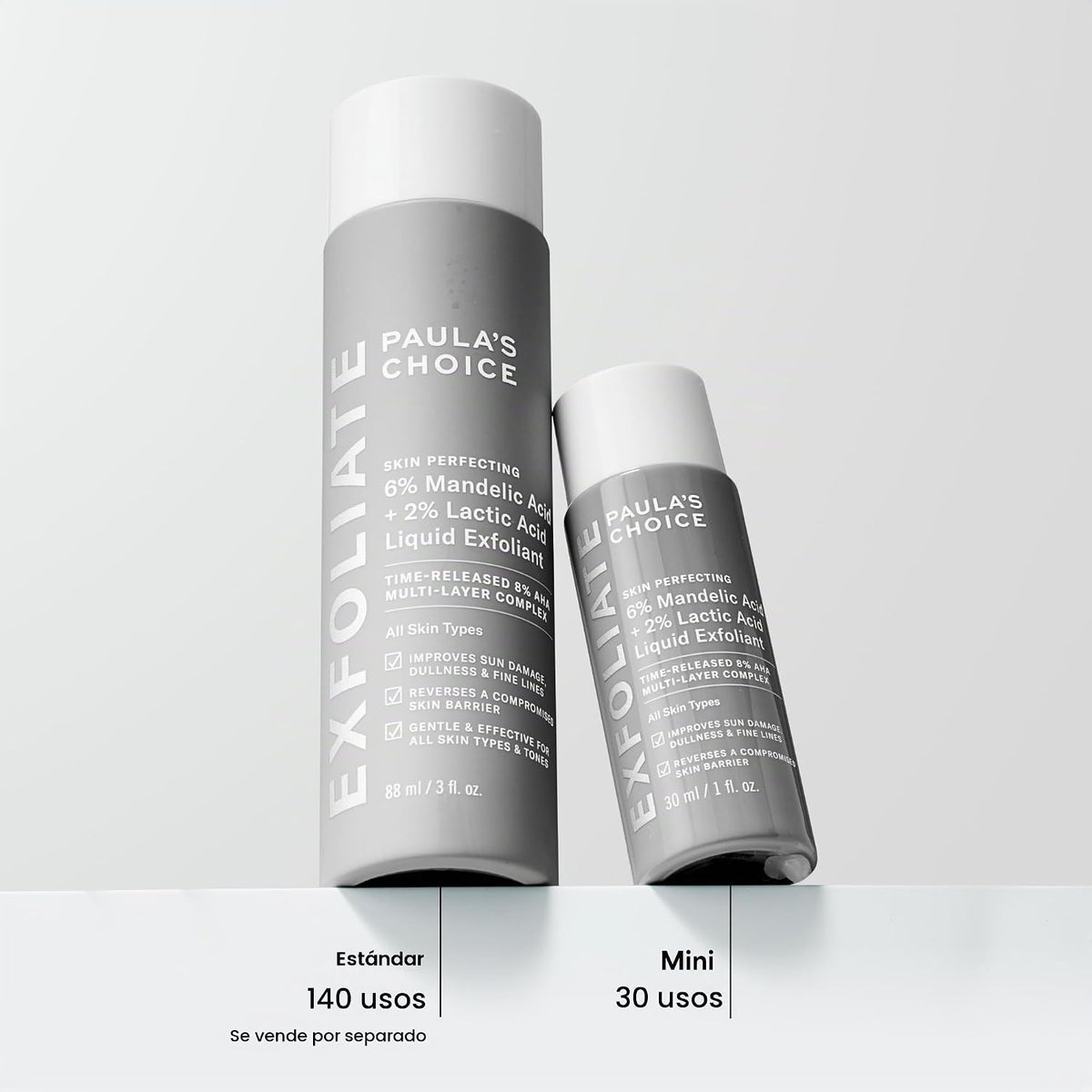 Paula's Choice 6% de ácido mandélico + 2% exfoliante de ácido l...