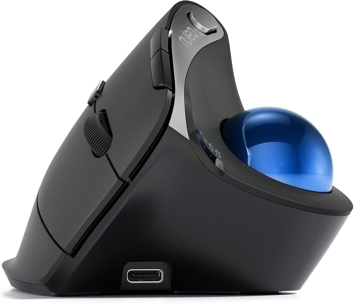 Nulea Ratón de Trackball ergonómico ergonómico controlado por el pu...
