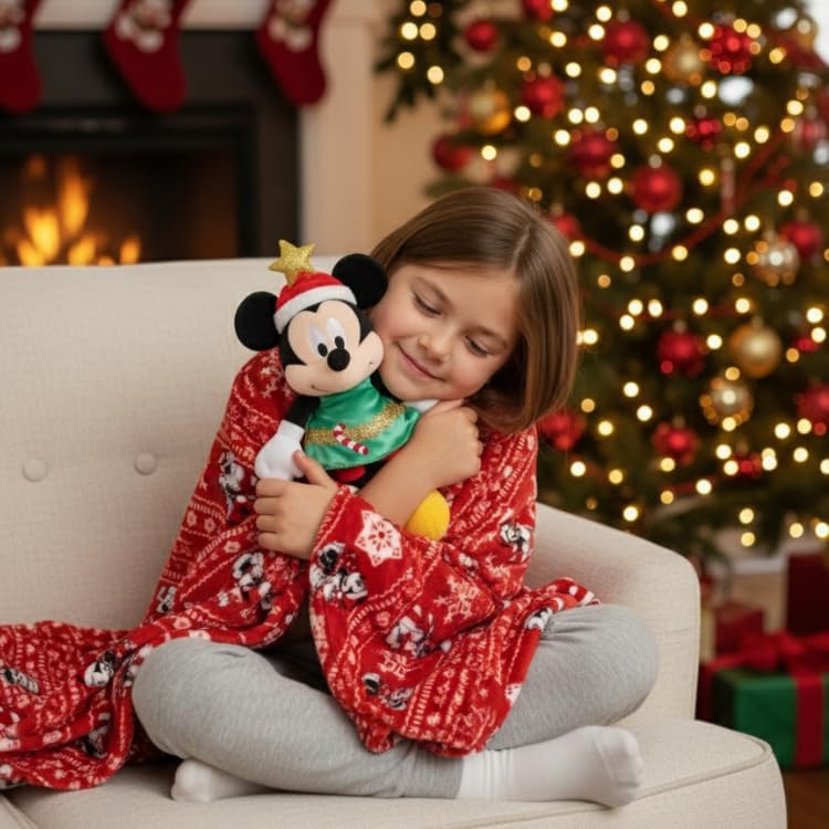 Jay Franco Juego de abrazador de Navidad para niños, almohada de fe...