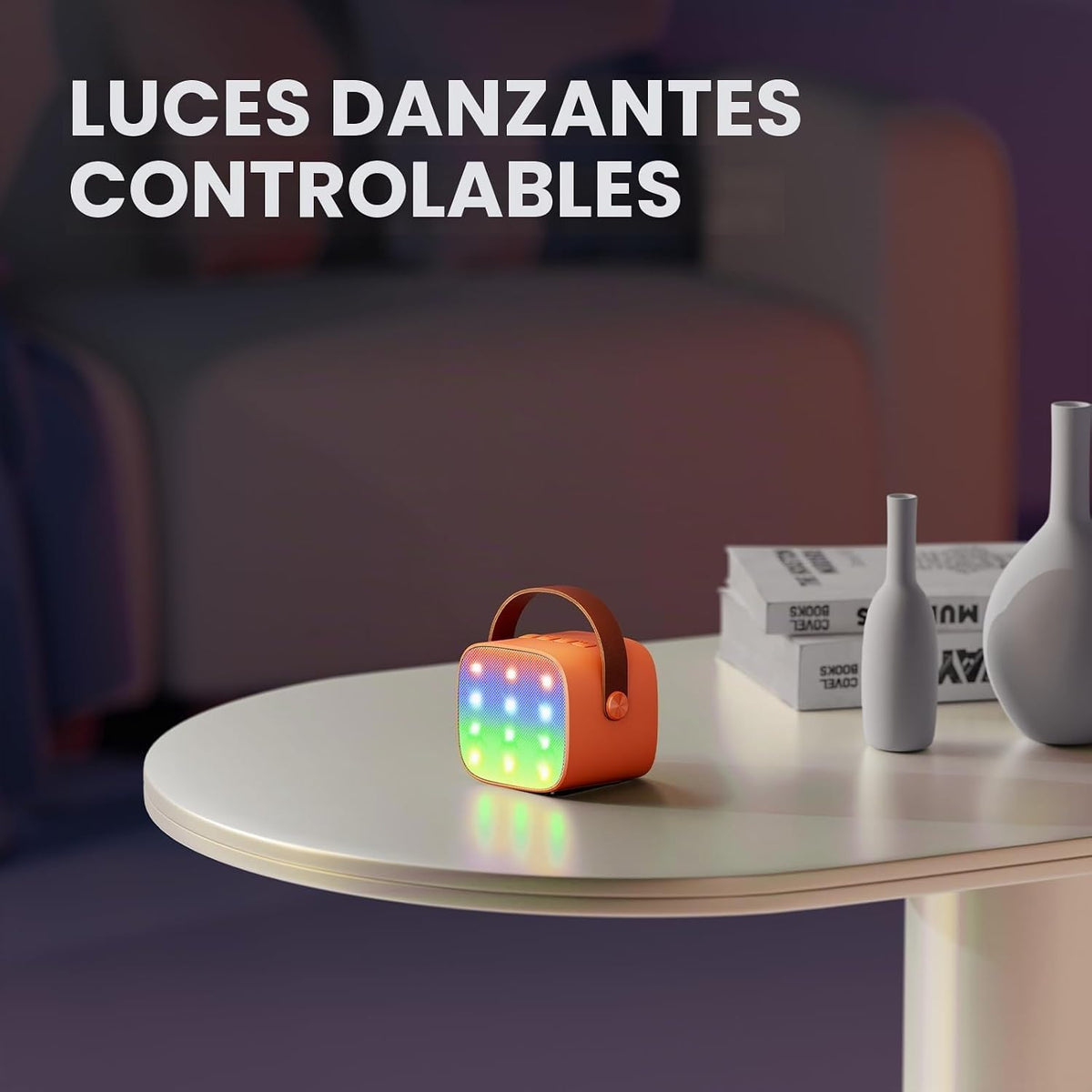 Micrófono de karaoke mini YLL para niños y adultos, altavoz Bluetoo...