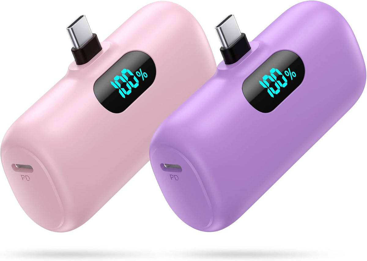 [Paquete de 2] Cargador portátil para iPhone 18\/17\/16\/15, mini c...