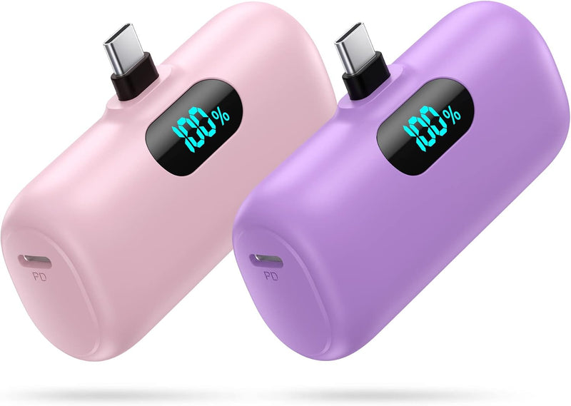[Paquete de 2] Cargador portátil para iPhone 18\/17\/16\/15, mini c...